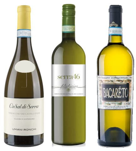 Verdicchio confezione, regalo, di vini bianchi Regione Marche da 3 bottiglie