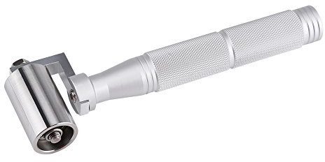 Andruckrolle, 40mm Edelstahl Flach Andruckrolle Tapete Bewerben DIY Hand Roller Plate Tool
