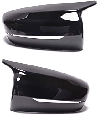 CaCsP Cover Spiegel Kappen Spiegelkappen Schwarz Spiegelblenden Rückspiegel Außenspiegel Mirror Replacements kompatibel mit BMW G20 G21 G22 G23 G30 G26 G31 G14 G15 G38 G32 G11 G12 G14 G15 G16