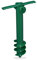 Relaxdays Puntale Reggi Ombrellone e Stendini, Trivella a Vite, Infilare e Avvitare, Aste Fino a 19-32 mm, Verde, 37,5 x 23,5 x 7,5 cm