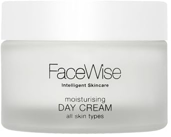 FaceWise Moisturising Day Cream, Nourishing Wrinkle Day Cream, Hyaluronic Acid Face Cream Helps Reduce Fine Lines and Wrinkles, Intensely Moisturises Skin, Salicylate-Free Fragrance 40ml