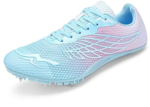 SDEQA Spikes Leichtathletik with 8 Nägel Herren Kinder und Damen Laufende Turnschuhe Leichte Springschuhe Für Jugendliche