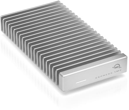 OWC Express 2TB 1M2 40Gb/s tragbares NVMe SSD-Laufwerk USB4 (Thunderbolt Compatible/USB-C), ultraschnelles externes SSD-Laufwerk mit Aluminium-Kühlkörpergehäuse