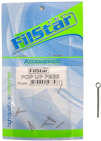 PRO FILSTAR Pop Up Pegs per Boiles & Pellet 10x10mm Viti per Ami da Pesca | Pesca alla Carpa - Esche da Pesca - Carpfishing - Accessori - Ganci per Carpa - Method Feeder Fishing Hooks Kit