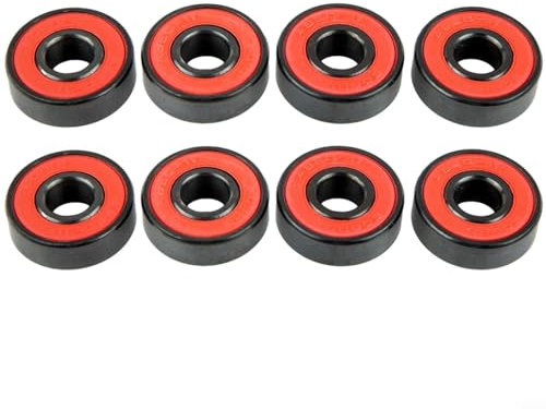 HEBEOT Skateboard-Kugellager, 608-Kugellager, Skateboard-Räder, doppelt geschirmte Keramik für Skateboard-Achsen, Roller-Räder, Rollschuh