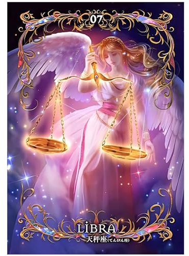 Shegzhuc - Kit per Diamond Painting 5D, segno zodiacale Bilancia, con glitter per adulti, tecnica di punto croce, decorazione murale, 30 x 40 cm