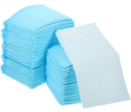 TOGEVAL 100st Einweg-wickelunterlage PIPI-Pads Für Hunde Haustier-Pads Hundeunterlagen Für Kleine Hunde Hund Welpen Windel Pinkelpads Für Hunde Hunde-PIPI-Pads Urinal Pad Sky-Blue Vlies