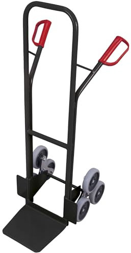 Treppenkarre mit TPE-Bereifung Höhe 1310 mm Schaufelbreite 320 mm anthrazit