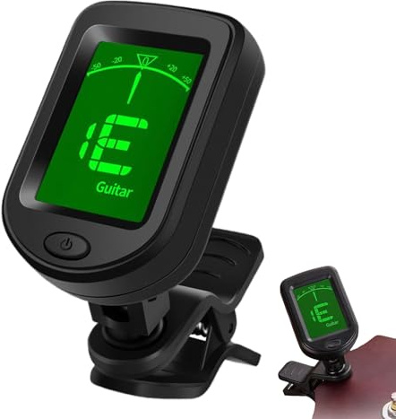 Guitar Tuner Clip on, Gitarrentuner für String Instrument Wiederaufladbarer | Digital tragbares String -Instrumenten -Tuning -Gerät für Anfänger, Spieler, Studio, Übung, Klasse