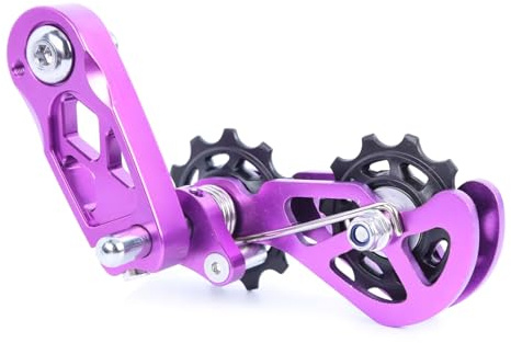 Tensor de cadena para bicicletas, protector de guía de aleación de aluminio, ajuste de velocidad única, cadena única