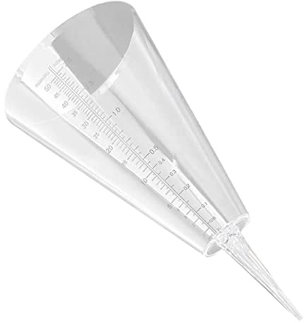 Veemoon Pluviomètre Plastique Transparent Réutilisable pour Jardin Cône Mesureur de Pluie Extérieur Outil de Collecte Eau pour Agriculture et Météo