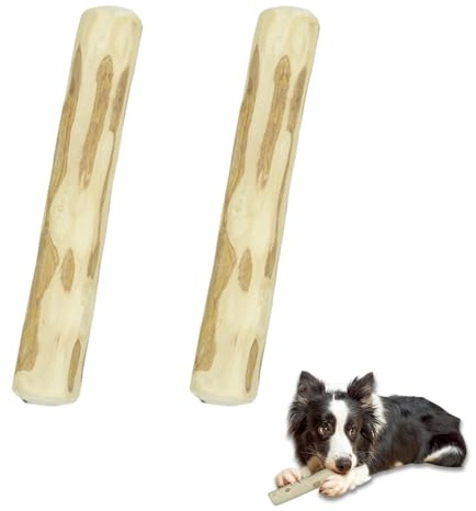 KLINNA 2 pezzi per cani in legno di caffè | legno naturale da masticare e giocattolo da masticare per la cura dei denti | osso da masticare durevole per cuccioli e cani di piccola taglia | braccio di