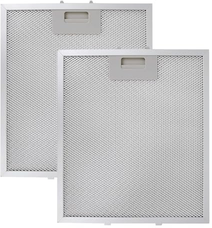 Cooker Hood Filter Replacement Kitchen Extractor Fan Filters Pack of 2 Grease & Odour Cooker Hood Filter Replacement Compatible with Most Range Hoods (260 X 320 mm)