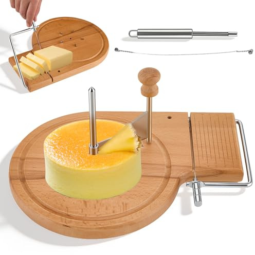 Cheese Curler, Wooden Cheese Curler, Stainless Steel Cheese Shaver Versatile Grater Shaver Slicer Maker Curler Curls Kitchen Accessories, Ideal for Home, Bakery or Cafe
