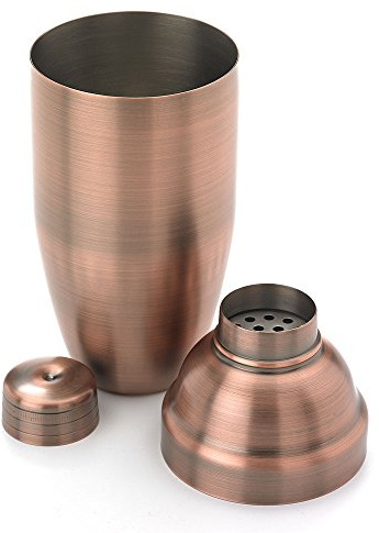 Barfly M37039ACP 3-Piece Japanese Style Shaker Set, 24oz (700 ml), Antique Copper