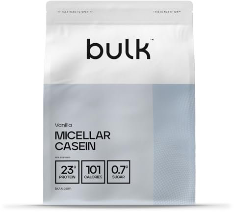 Bulk Micellar Casein Protein Powder, Protein Shake, Vanilla, 500 g