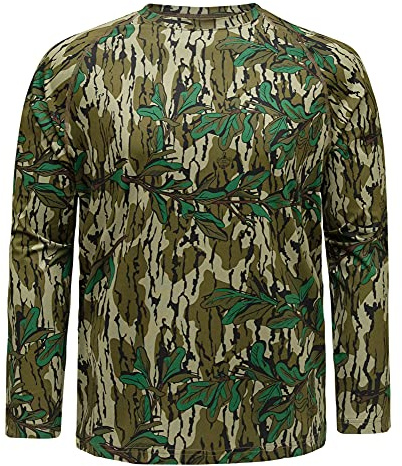 Mossy Oak Camo Hunting Shirts for Men Long Sleeve
