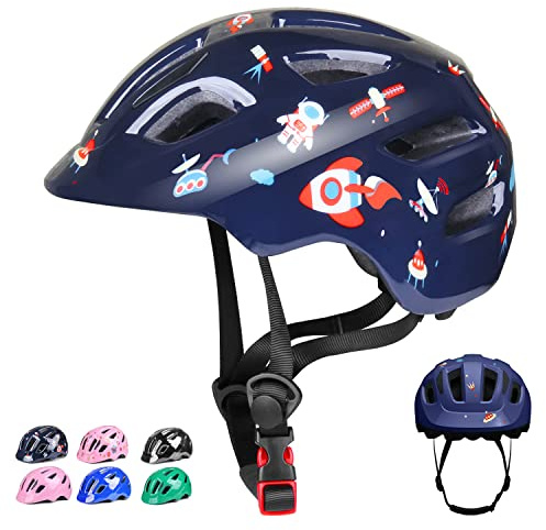 GLAF Baby Bike Helmet Toddler Helmets for 5 Years Old and up Infant Girls Boys Multi Sport Adjustable for Scooter Bicycle Kids Youth Child Skateboard Safety Cycling (S, Astronaut)