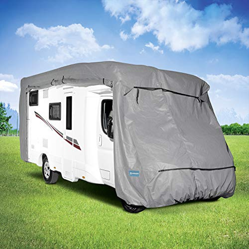 KREMER - Wohnmobil-Abdeckplane für Wohnmobile, Camping, Outdoor (XL) 810 × 240 × 275 cm (L × B × H)