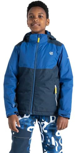 Dare2b Impose Iii - Chaqueta de esquí unisex para niños, Mezclilla azul sueca con luz de luna, 9-10 Años