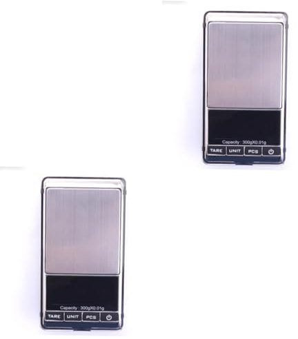 ABOOFAN 2 Stück Mini-taschenwaagen Für Schmuck Digitale Grammwaage 300 G/0 01 G Kapazität Für Mailings Und Materialien