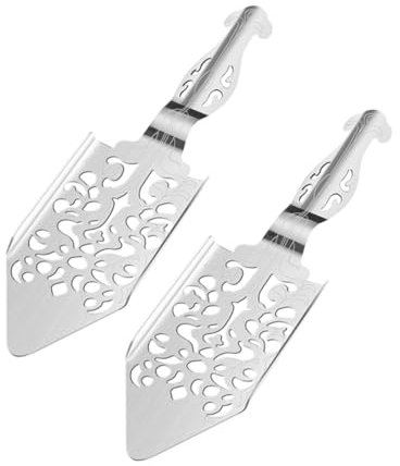 IMIKEYA Lot de 2 Cuillères en Acier Inoxydable Facile à Utiliser Et à Nettoyer Idéal pour Le Bar Et La Maison