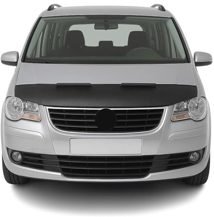 Haubenbra Steinschlagschutz Bonnet Bra kompatibel mit VW Touran 2003-2010 Schwarz Halb