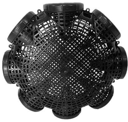 Fischreuse Mit 8 Löchern, Tragbare Aalreuse Krebsreuse Käfig, Plastik Fischfalle Mit Fixierschnalle, Senke, Köderfischreuse Für, Garnelen, Aal