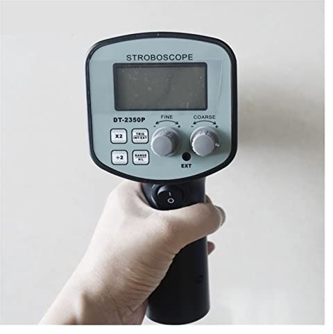 Digitaler Drehzahlmesser, Drehzahlmesser, Digitales Handheld -Stroboskop DT-2350PE Non -Contact -Strobe -Drehzahlmesser for Druck- und Textilstachometer Strobe Flash Analyzer Messgerät 50 ~ 2.000 FPM