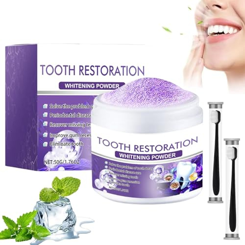 Polvere Minerale Per Il Restauro Dei Denti,Oyikey Teeth Restoration,Polvere Minerale Per La Salute Dei Denti,Polvere Per Il Restauro Dei Denti,Efficace Nel Rafforzare Denti E Gengive (1 pz)