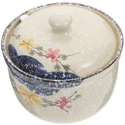 Cabilock 2 Juegos tarro de cerámica para condimentos especiero salero de porcelana recipientes para alimentos tarro de almacenamiento de alimentos contenedor de almacenamiento de alimentos