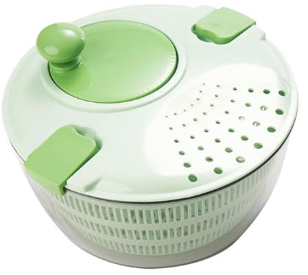Centrifuga per insalata grande, con coperchio, centrifuga per insalata, centrifuga per insalata, centrifuga per insalata di verdure, frutta e verdura, facile da pulire, facile da pulire, asciugatura