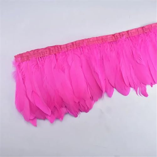 2 Meter farbige Federn Besatz Quaste Fransenband Umhang Nähen Hochzeit Zubehör DIY Hot pnnrk