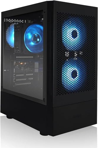 AVGPC Max Gaming PC - AMD RYZEN 5 5600X 6-Core, GeForce RTX 5060, 16GB RAM, 1TB M.2 NVMe SSD, Heat-Pipe Cooler Windows 11 Black
