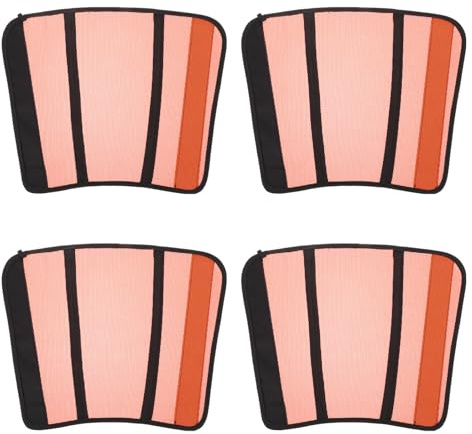 WEKAMOS 4 Piezas Protectores de Patas de Caballo de Malla Transpirable Naranja, Ligeros y Lavables, Fáciles de Poner y Quitar para Actividades al Aire Libre en Verano