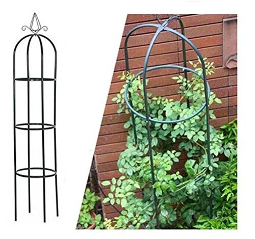 rg-vertrieb Rosenturm Rankhilfe Rankgitter Rosensäule Metall Pergola Obelisk Säule 190cm