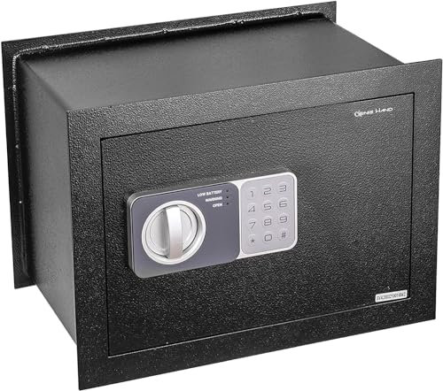 Genie Hand | Wandtresor für Zuhause mit Elektronik Zahlenschloß und Schlüssel Tresor Safe mit Einwurfschlitz – B-Schloss – Anti-Bounce Technologie