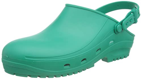 REPOSA Max - Zoccoli Sanitari Donna e Uomo in Gomma con Suola Antiscivolo SRC, Ciabatte Sanitarie Anatomiche con Laccetto Regolabile, Scarpe Sanitarie Sterilizzabili Antishock Traspiranti Leggere