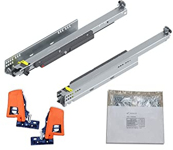 BLUM MOVENTO TIP-ON 766H Schubladenschienen, 500mm Vollauszug 70kg, 1 Paar inkl. Kupplung und Montagezubehör-Set