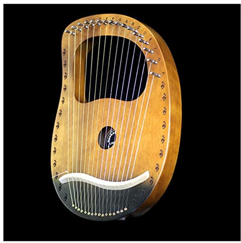 Professionelle Harfe Miniatur-Holz 24 Saiten Harfe Anfänger Harfe Saiteninstrument (Farbe: 12)
