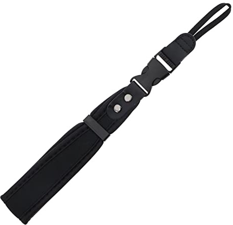 Create idea Camera Wrist Strap Soft Neoprene Wrist Lanyard with Quick-Release Buckle for Most DSLRs Non Mirror Cameras Point Cameras Binoculars 29.5cm Black