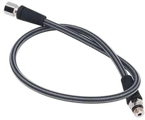 Keenso Professioneller, aus Kohlefaser Gewebter, Flexibler, Sicherer Hochdruckschlauch für das Tauchen, Präzise Messung des Hochdrucks, Ideales Tauchzubehör (65CM)