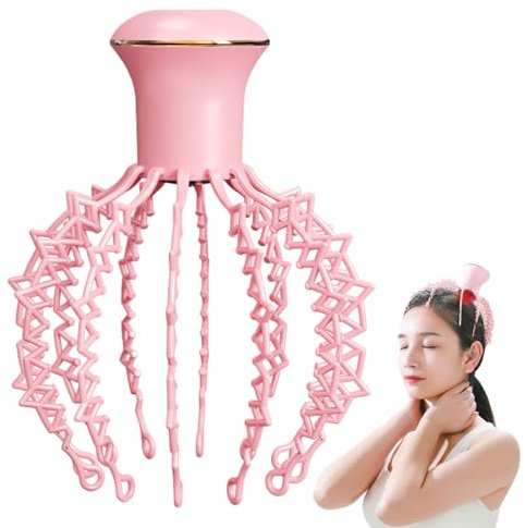 Garra De Masaje Para El Cuero Cabelludo, Masajeador Inalámbrico De Araña Para El Cuero Cabelludo, Masajeador Eléctrico Portátil De 6 Modos Con Batería De 500 MAh, Masajeador Rascador De Cabeza Recarga