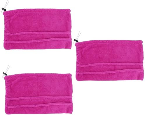 minkissy 3 STK Besenstiel Wischpads Aus Baumwolle Wiederverwendbare Pads Bodenwischer Aus Mikrofaser Mikrofasertücher Mikrofaserpads Für Wischmopp Bodenbesen Korallenvlies Piard Rosa