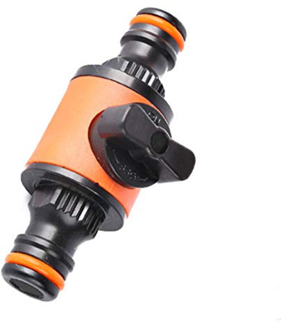 Quick-release Double-Way Water Joint With Switch In-line Shut-off Connector For Garden Hose Hose Clamp Repair Electrical Connectors Kit Automotive