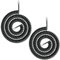 HAWAKA Cavo telefonico, RJ9 (4P4C), cavo a spirale, cavo telefonico per telefono fisso di casa, ufficio, 2PC non rivestito 8Feet, connettore per telefono nero