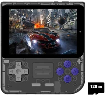 NULA V10 Retro - Consola de juegos portátil con 128 G 10000 juegos, RK3326 Sistema Linux de código abierto emulador de 3,5 pulgadas IPS 480 x 320 Mini consolas de videojuegos para niños y adultos