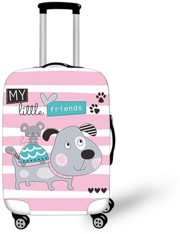 Muiuou Elastisch Kofferhülle Kofferschutzhülle, 3D Druck Koffer Schutzhülle Kofferüberzug Luggage Cover Waschbare Anti-Kratzer Staubdichte für 18-32 Zoll Koffer (XL (30-32 Zoll),Stil 2)