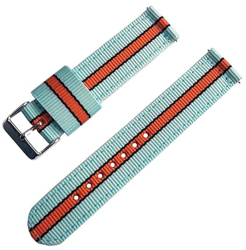 Natos.com - NATO Uhrenarmband, Militär Nylon Strap, Uhrenarmbänder Herren und Damen, Edelstahlschnalle, 18mm 20mm 22mm