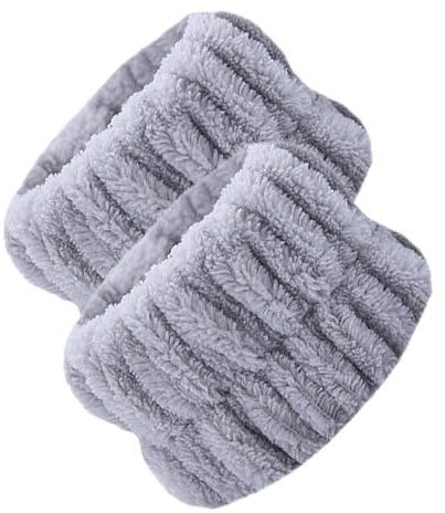 Générique Bracelet De Lavage du Visage - Bandeau De Poignet De Spa | Bracelet De Nettoyage | Serviettes De Poignet Absorbantes | Bracelet Lavage Visagee Set pour Maquillage Facial Spa Douche